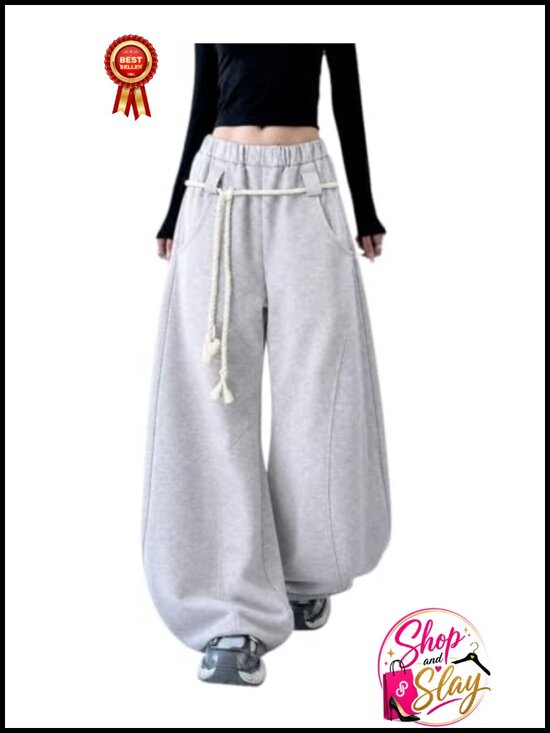 Pants - Women's Barrel Sweatpants Baggy Oversized Lounge Jogger Pants